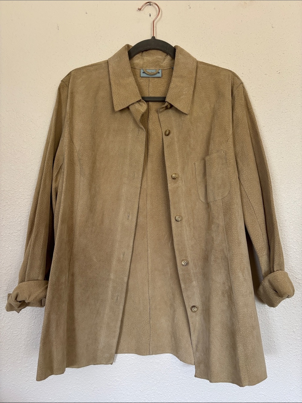 suede shacket vintage‎